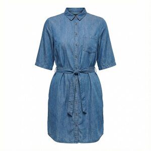 Second Femme Sabra Denim Shirt Dress Light